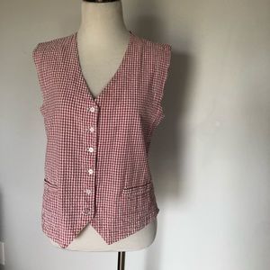 Vintage gingham vest
